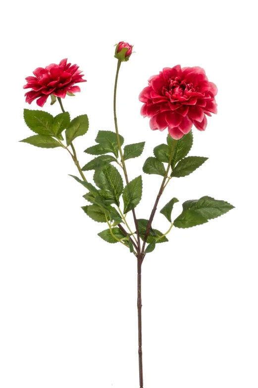 Dahlia fuchsia kunstbloem 72 cm