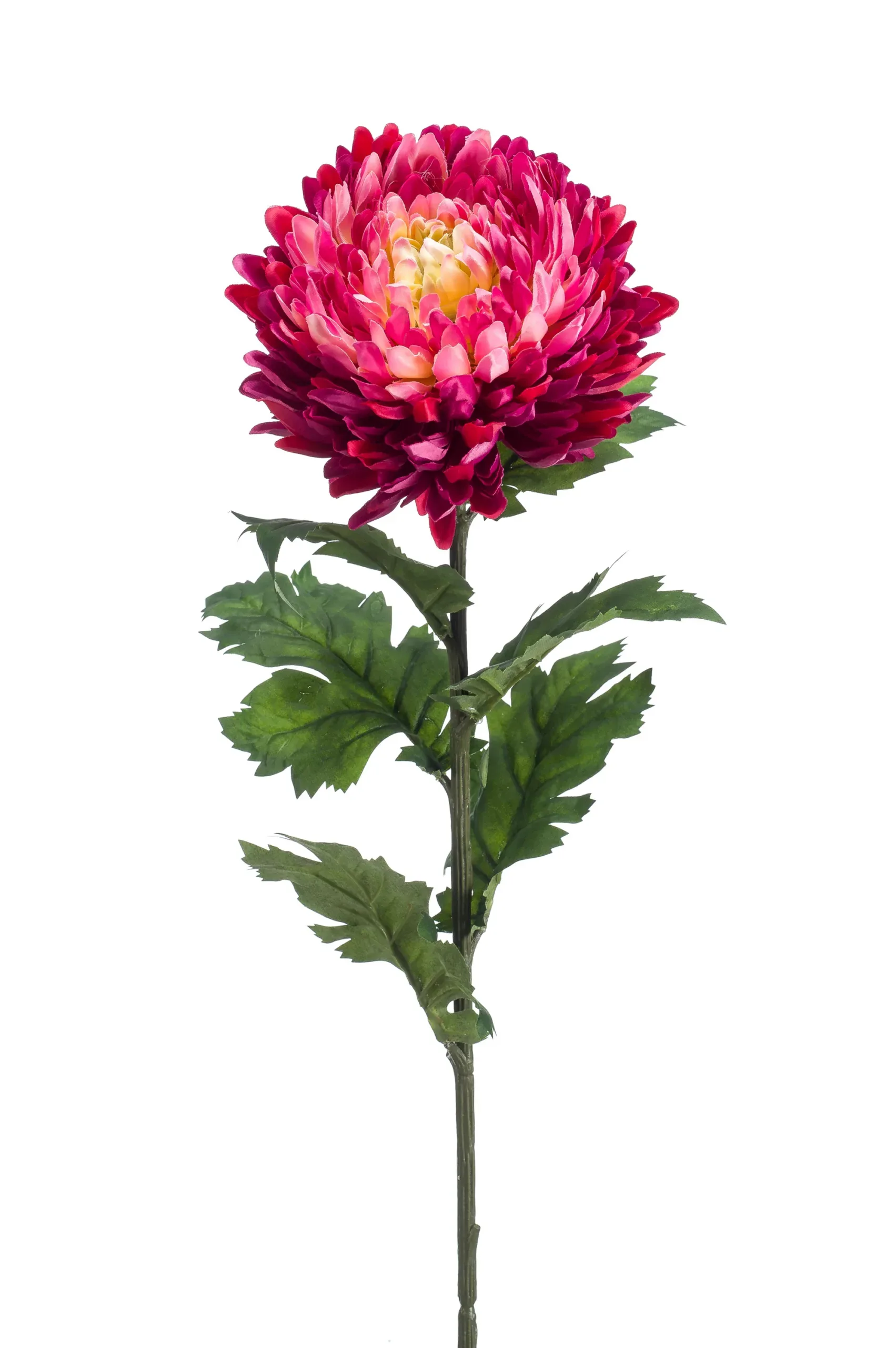 Chrysant fuchsia 75 cm kunstbloem